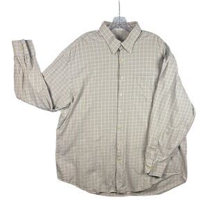 Peter Millar Shirt Mens 2XL Green Pink Blue Plaid Check Summer Comfort Button